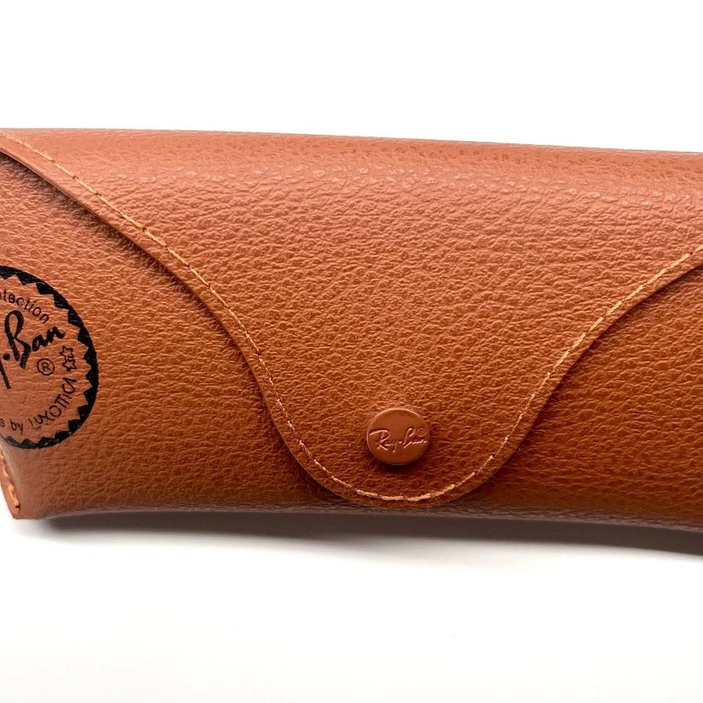 Ray-Ban Tan Leather Sunglasses Case NWT